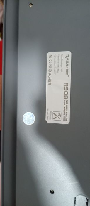 O'yin uchun aqilli Klaviatura va sichqoncha, Raiku r908