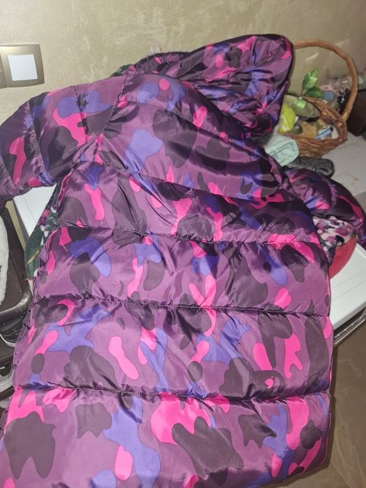 Зимно яке дебело с качулка за момиче  ,леко и меко