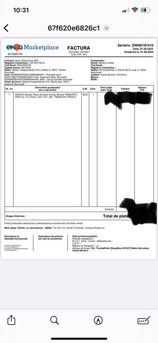 Placa de baza Biostar TB360-BTC PRO 2.0 + procesor ,cooler și memorii