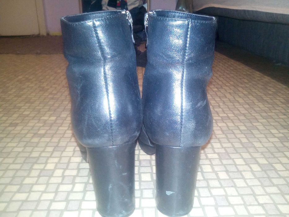 Дамски боти на ток  Dima естествена кожа