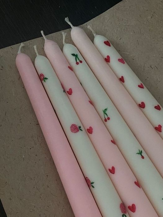 Стильные свечи ручной работы