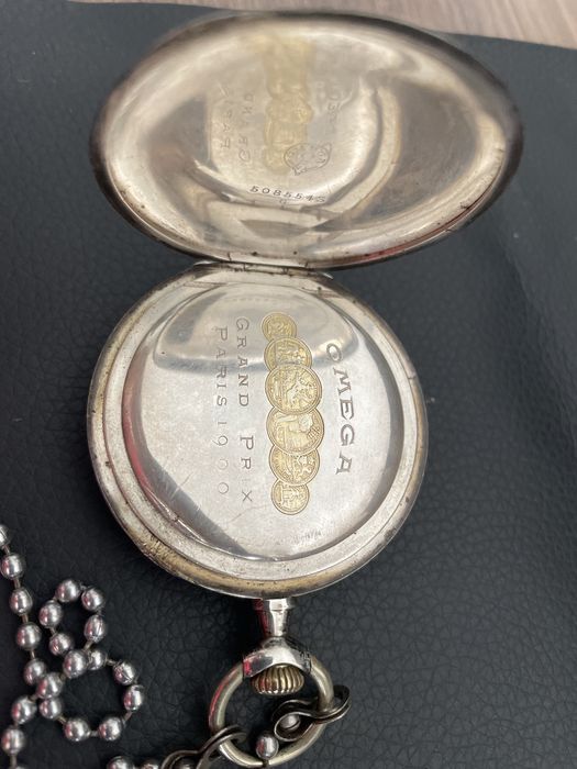 Антикварен сребърен часовник Omega 1900 Paris Grand Prix