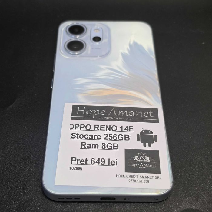 HOPE AMANET P8 OppoReno 14  F 256 gb 8 gb ram