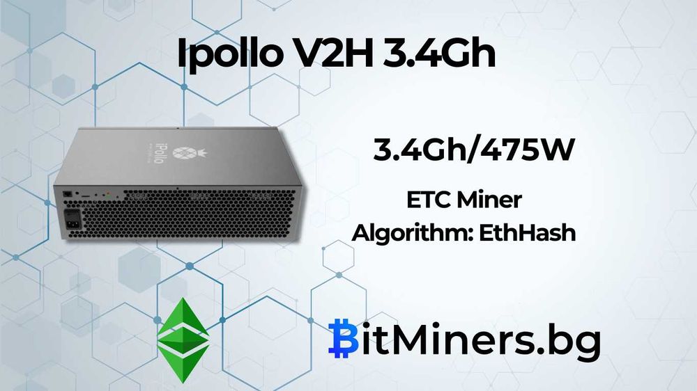 Ipollo V2H 3.4Gh/s 475W, ETC Майнър