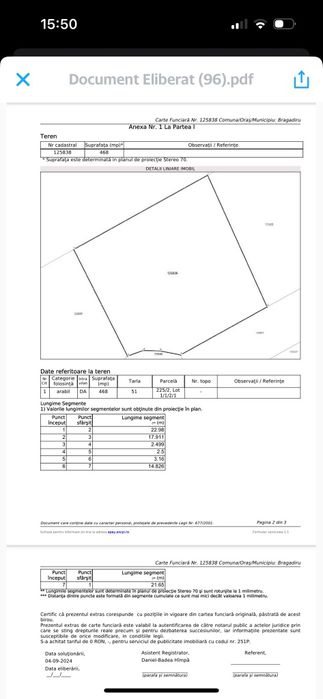 Teren de vânzare zona Bragadiru-Varteju