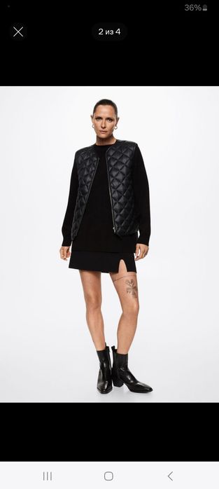 Продам жилет утеплённый Mango.