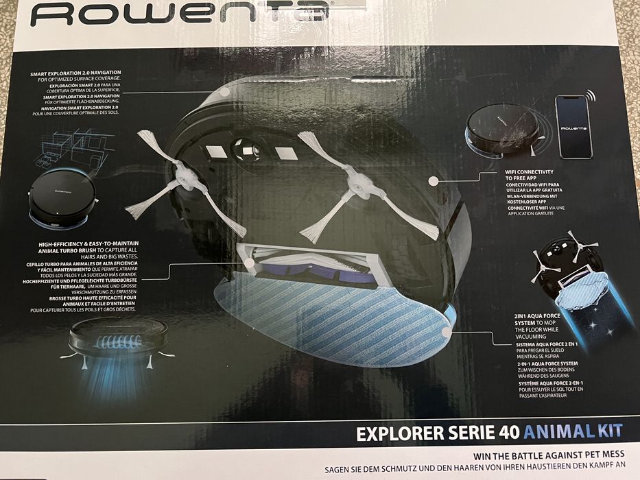 Прахосмукачка робот ровента - rowenta explorer serie 40