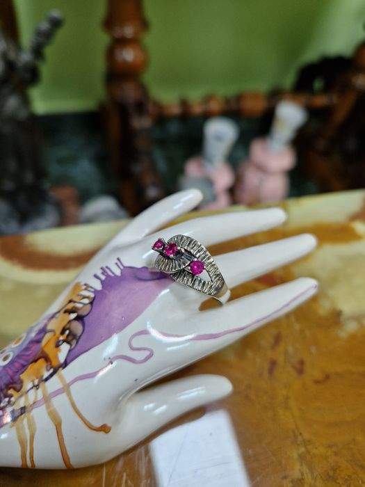 Превъзходен антикварен френски сребърен пръстен