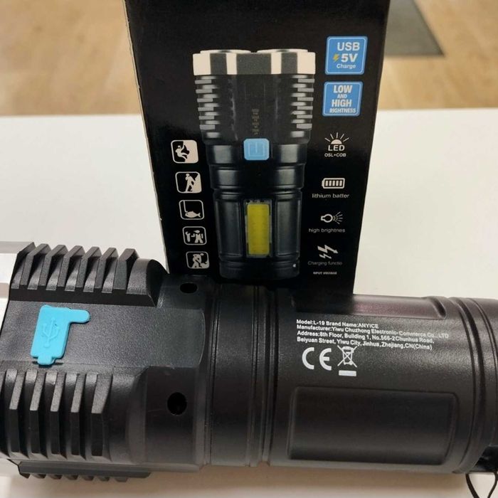 Акумулаторен LED фенер ANYICE L-19 – нов
