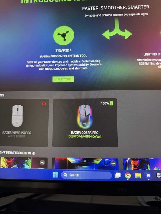 Cobra Pro Wireless Black Mouse Gaming