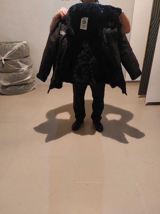 Куртка зимняя (натуральный мех) с комбинезоном, спецодежда