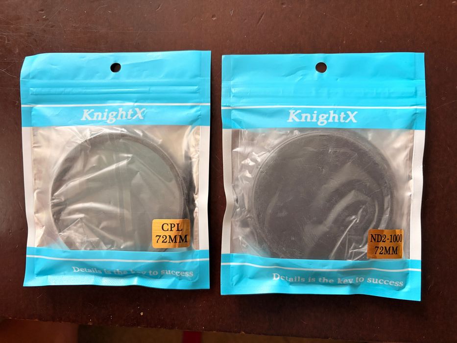 Комплект филтри KnightX CPL + ND2-1000 72mm CPL ND