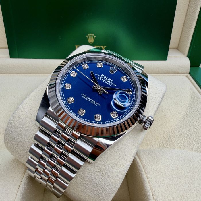 Rolex Datejust Blue Diamond Dial | PE STOC | Used | 41mm | 14800 EURO | 126334 | 2023