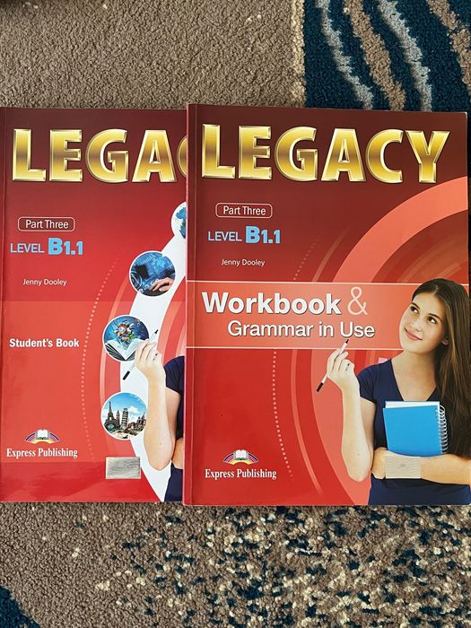 Учебници и учебни тетрадки Legacy [B1-три части; grammar-четири части]