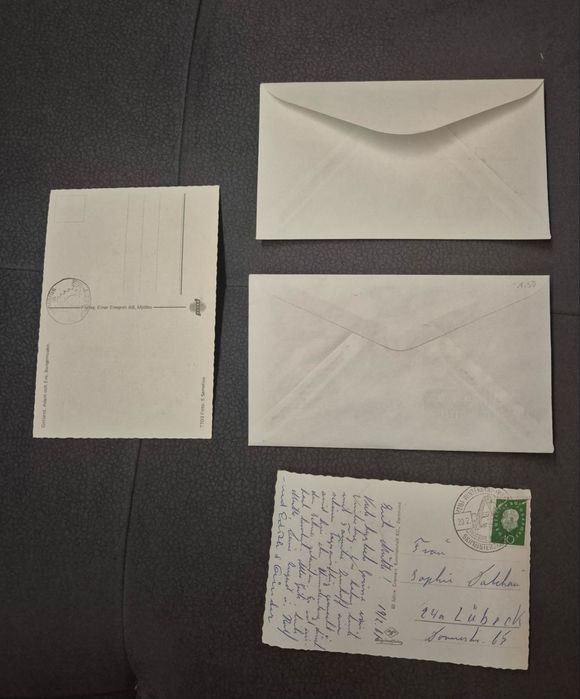 Стари писма, картички - немски