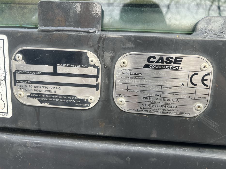 Miniexcavator Case Cx26C