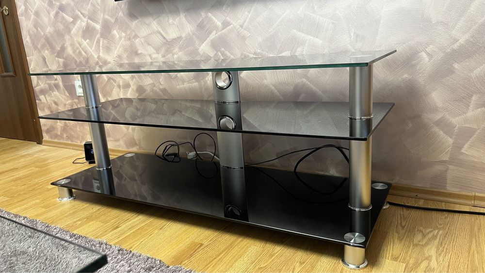 Rack Hi-Fi black/argintiu