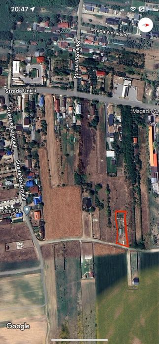 Teren pentru casa intravilan 1350mp 37€/mp la intrare in Slatioara