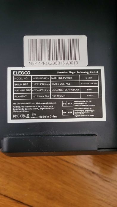 imprimanta 3d elegoo neptune 4 pro