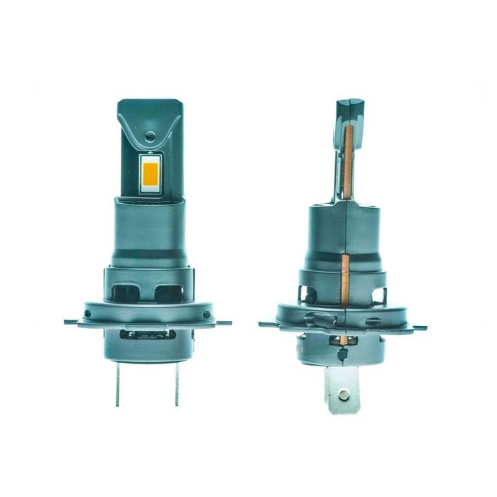 60W LED Мини Диодни крушки H7, 12V, 5000К, Canbus+300% Светлина.