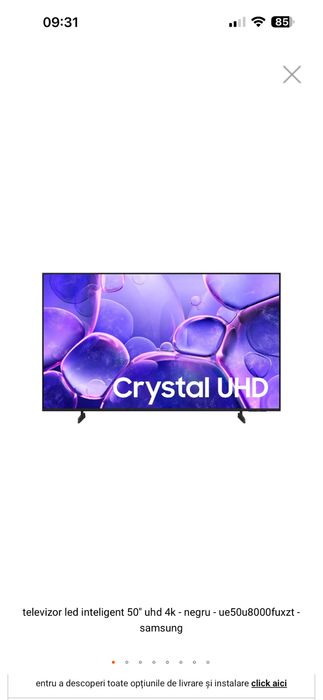 Urgent samsung Crystal 2025 ultima generatile 55 inch