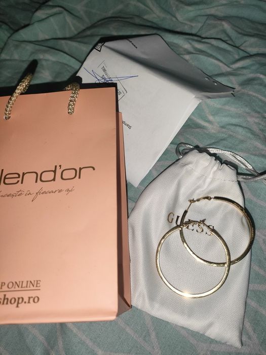 Cerceii oțel inoxidabil placat cu aur și cristale