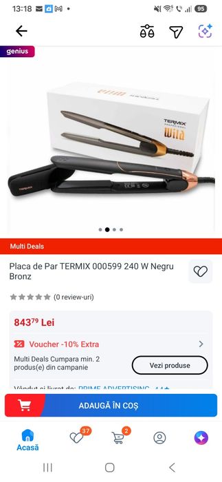 Placa de păr profesională TERMIX