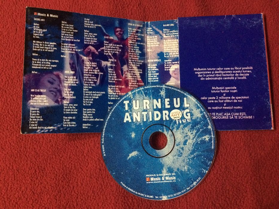 CD Cristiana Raduta / Animal X / 3 Sud Est ‎– Turneul Antidrog, RAR !