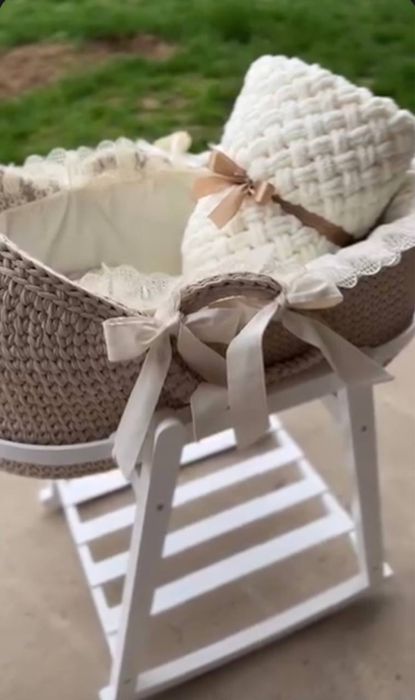 Кроватка детская ЛЮЛЬКА вязанная