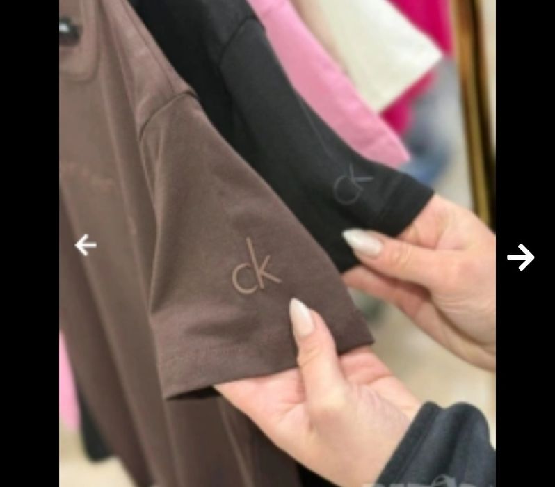 Дамска тениска Calvin Klein бяла, бежова, розова