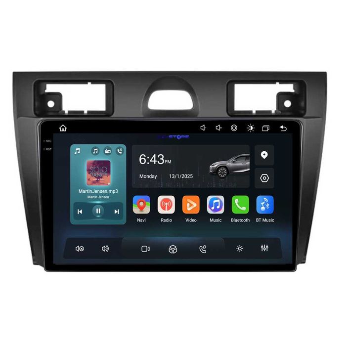 Navigatie Dedicata Ford Fiesta (2006-2011), 9Inch, Bluetooth, CarPlay