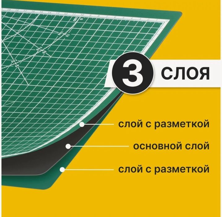 Мат для резки BRAUBERG коврик для резки