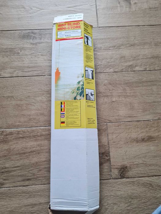 Jaluzele orizontale PVC albe 45x160 cm - 2 buc