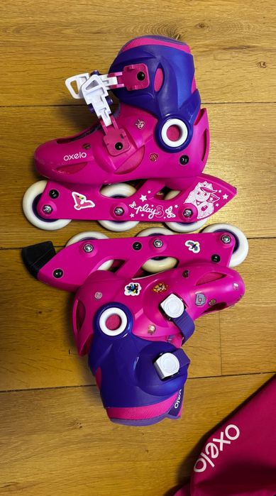 Ролери Oxelo Play 3 розови за деца от Decathlon 26/28