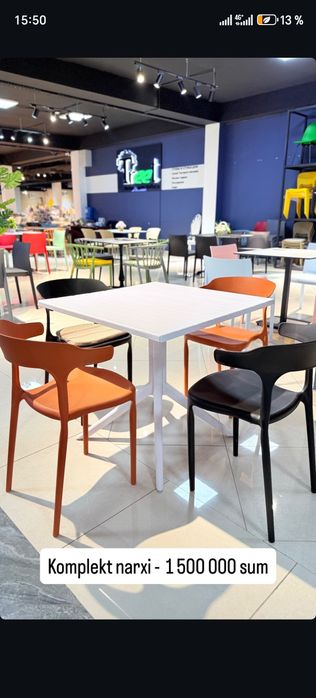 Plastmassa stol stullar plastikoviy