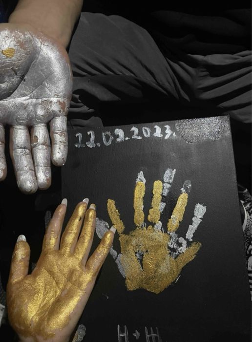 Отпечаток рук отпечаток любви подарок девушке парню любимой love art