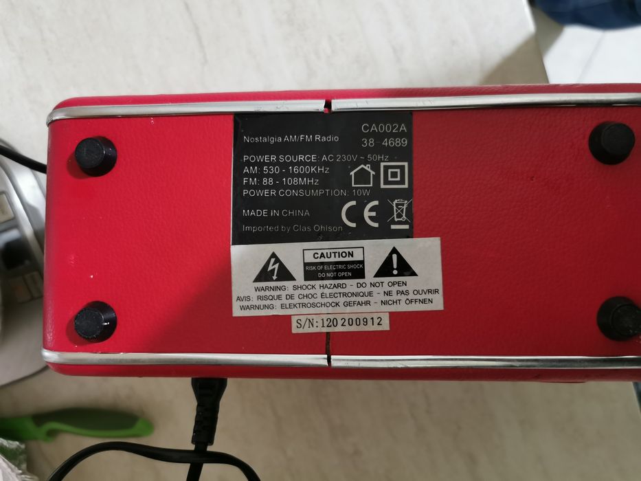 Radio retro vintage Nostalgia AM/FM 88-108 MHz aux in