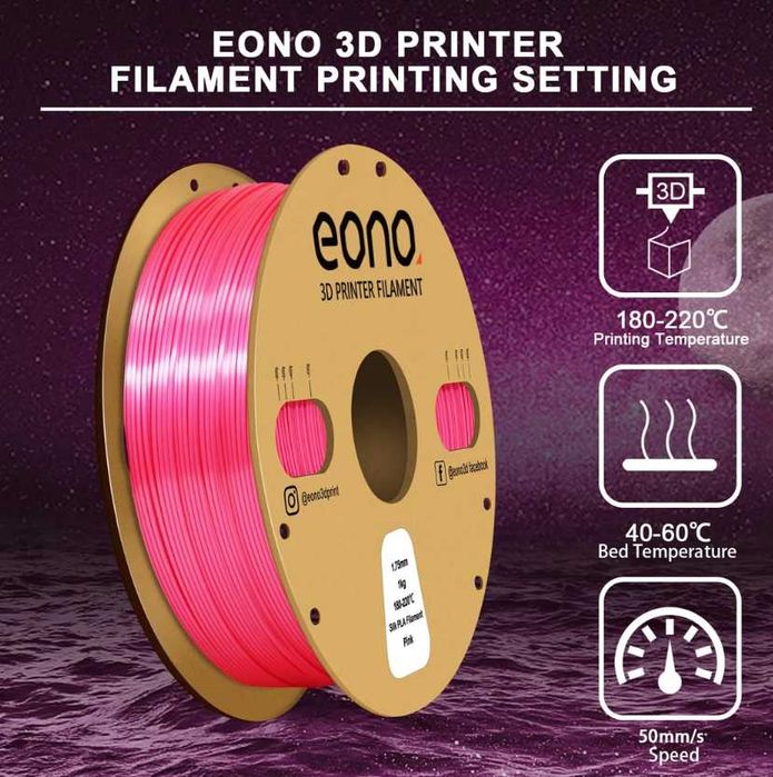 PLA EONO Silk 1.75 mm pentru imprimantă 3D 2Kg