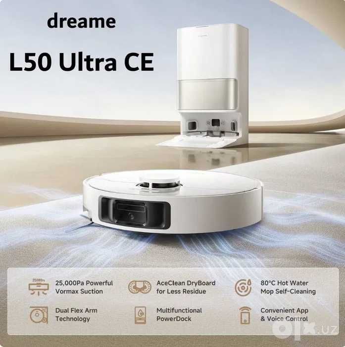 Dreame L50UltraCE Робот пылесос флагманская мощной системой всасывания