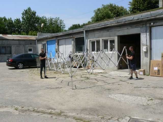 Алуминиеви шатри хармоника 3х3, 3х4.5, 3х6 - Professional, PVC 620гр/м