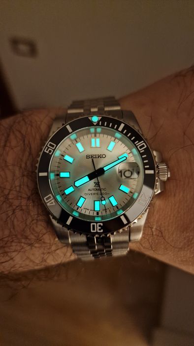 Vand ceas Seiko CUSTOM mod submariner