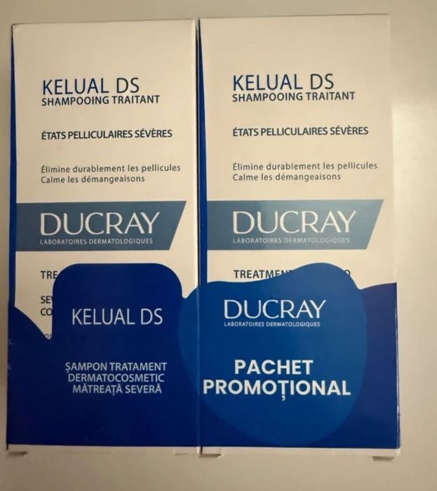 Pachet 2 x Sampon anti-matreata Ducray Kelual DS