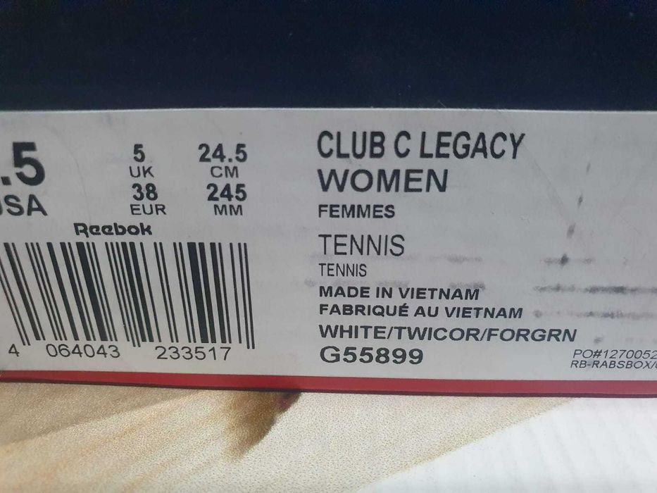 Reebok Club tenis masura 38 originali noi in cutie