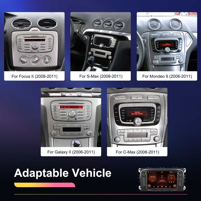 Navigatie dedicata Ford Focus, S-Max, Mondeo, Galaxy, C-Max, Kuga