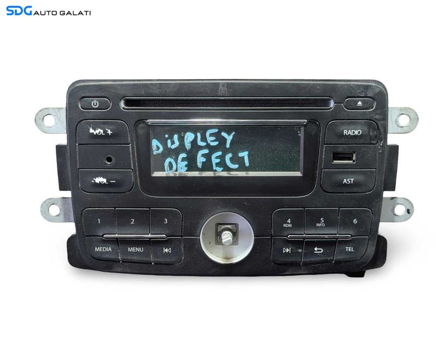 Unitate Radio CD Player Dacia Sandero 2 2012 - 2018 Cod 281152320R (Display Defect) [LR3784]