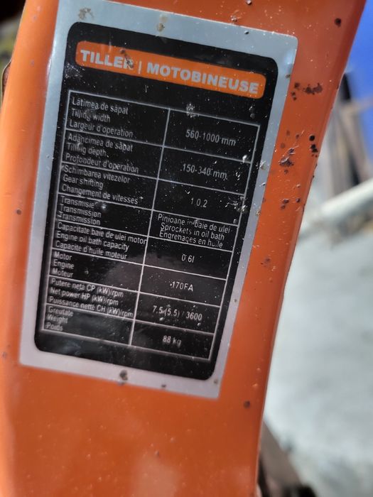 Motocultor Ruris  ,CP 7,5