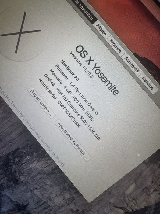 Macbook air i5 ecran 11.6 inch