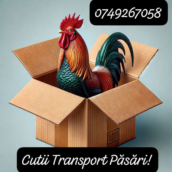 Cutii transport pasari (gaini, rate)
