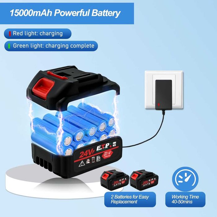 Акумулаторна водоструйка с две батерии 24V 200W