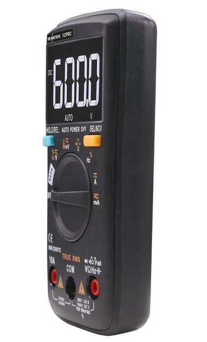 multimeter мултиметър - 6000 отчета, подсветка, AC/DC амперметър и др